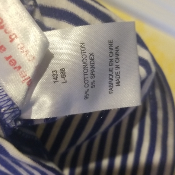 Blue striped tee shirt - Picture 4 of 4